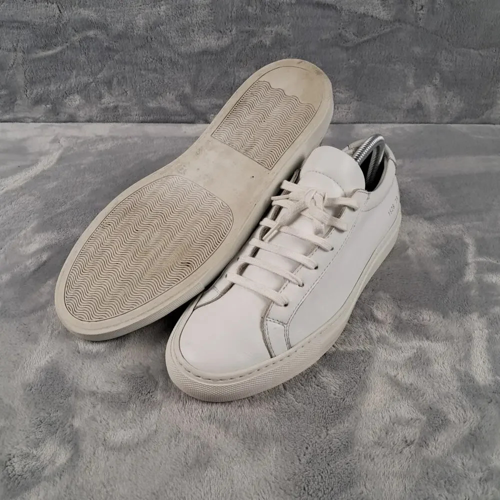 Common Projects Original Achilles Low White Leather Sneakers Men's EU 39 US 6.5